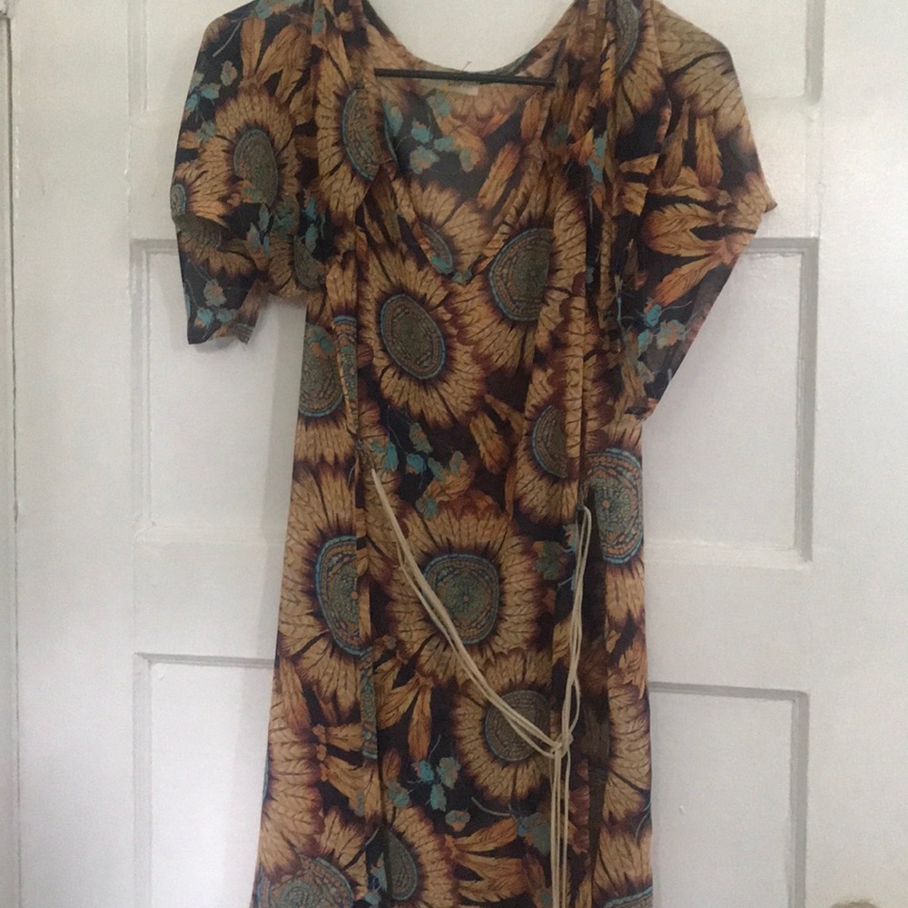 Sheer floral sundress